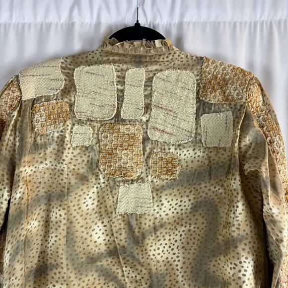 Vintage 1990s Sandy Starkman Designer
Cardigan With Patchwork Abstract Size:M - Picture 16 of 17
